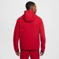 Nike Tech Fleece Trainingspak Sportswear Rood Zwart