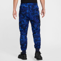 Nike Tech Fleece Camo Sweat Pants Sportswear Blue Dark Blue Black