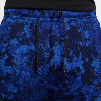 Nike Tech Fleece Camo Sweat Pants Sportswear Blue Dark Blue Black