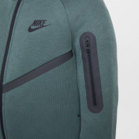 Nike Tech Fleece Tracksuit Kids Sportswear Dark Green Black