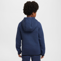 Nike Tech Fleece Trainingspak Kids Sportswear Donkerblauw Zwart