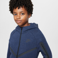 Nike Tech Fleece Trainingspak Kids Sportswear Donkerblauw Zwart