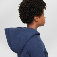 Nike Tech Fleece Trainingspak Kids Sportswear Donkerblauw Zwart