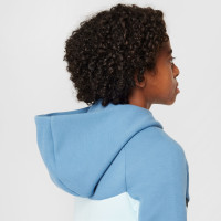 Nike Tech Fleece Trainingspak Kids Sportswear Lichtblauw Blauw Zwart