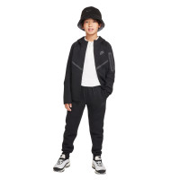 Nike Tech Fleece Trainingspak Sportswear Kids Zwart Donkergrijs