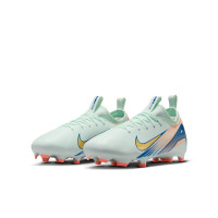 Nike Zoom Mercurial Vapor Academy 16 MDS Gras / Kunstgras Voetbalschoenen (MG) Kids Mintgroen Blauw Roze Goud