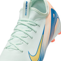 Nike Zoom Mercurial Vapor Academy 16 MDS Gras / Kunstgras Voetbalschoenen (MG) Kids Mintgroen Blauw Roze Goud
