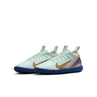 Nike Zoom Mercurial Vapor Academy 16 MDS Zaalvoetbalschoenen (IN) Kids Mintgroen Blauw Roze Goud