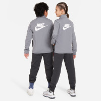 Nike Sportswear Full-Zip Tracksuit Kids Dark Grey Grey White