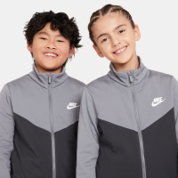 Nike Sportswear Full-Zip Tracksuit Kids Dark Grey Grey White
