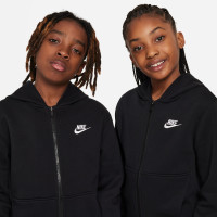 Nike Sportswear Club Fleece Tracksuit Hooded Full-Zip Kids Black White