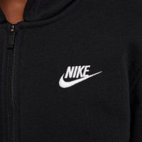 Nike Sportswear Club Fleece Tracksuit Hooded Full-Zip Kids Black White