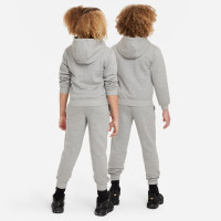 Nike Sportswear Club Fleece Tracksuit Full-Zip Hooded Kids Light Grey White