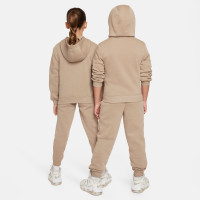 Nike Sportswear Club Fleece Tracksuit Hooded Full-Zip Kids Light Brown White