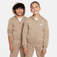 Nike Sportswear Club Fleece Tracksuit Hooded Full-Zip Kids Light Brown White