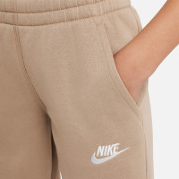 Nike Sportswear Club Fleece Tracksuit Hooded Full-Zip Kids Light Brown White