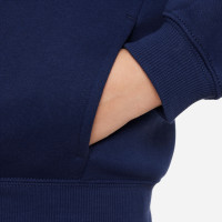Nike Sportswear Club Fleece Tracksuit Hooded Full-Zip Kids Dark Blue White