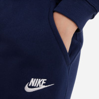 Nike Sportswear Club Fleece Tracksuit Hooded Full-Zip Kids Dark Blue White