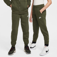 Nike Sportswear Club Fleece Tracksuit Hooded Full-Zip Kids Dark Green White