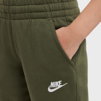Nike Sportswear Club Fleece Tracksuit Hooded Full-Zip Kids Dark Green White