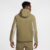 Nike Tech Fleece Vest Sportswear Olijfgroen Grijs Zwart