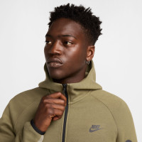 Nike Tech Fleece Vest Sportswear Olijfgroen Grijs Zwart