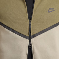 Nike Tech Fleece Vest Sportswear Olijfgroen Grijs Zwart