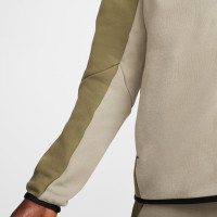 Nike Tech Fleece Vest Sportswear Olijfgroen Grijs Zwart