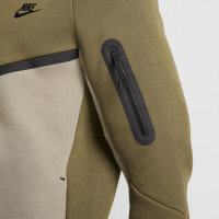 Nike Tech Fleece Vest Sportswear Olijfgroen Grijs Zwart