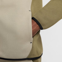 Nike Tech Fleece Vest Sportswear Olijfgroen Grijs Zwart
