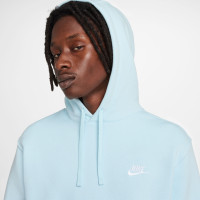 Nike Sportswear Club Fleece Hoodie Sky Blue White