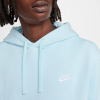 Nike Sportswear Club Fleece Hoodie Sky Blue White