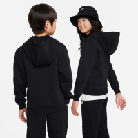 Nike Sportswear Club Hoodie Fleece Trainingspak Kids Zwart Wit