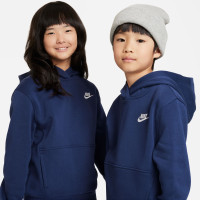 Nike Sportswear Club Hoodie Fleece Trainingspak Kids Donkerblauw Wit
