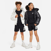 Nike Sportswear Club Crew Sweater Fleece Kids Zwart Wit
