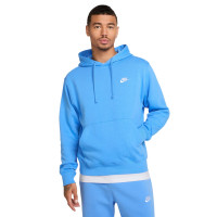 Nike Sportswear Club Hoodie Fleece Blue White