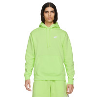 Nike Sportswear Club Hoodie Fleece Lichtgroen Wit