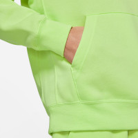 Nike Sportswear Club Hoodie Fleece Lichtgroen Wit