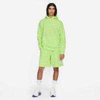 Nike Sportswear Club Hoodie Fleece Lichtgroen Wit