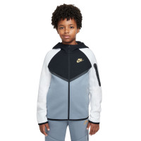 Nike Tech Fleece Vest Sportswear Kids Zwart Wit Grijsblauw Lichtgeel