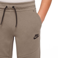 Nike Tech Fleece Sportswear Sweat Pants Kids Beige Black