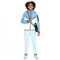 Nike Tech Fleece Trainingspak Kids Sportswear Lichtblauw Blauw Zwart