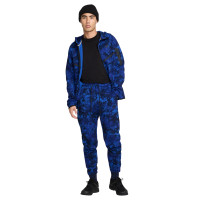 Nike Tech Fleece Camo Sweat Pants Sportswear Blue Dark Blue Black