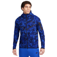 Nike Tech Fleece Camo Vest Sportswear Blue Dark Blue Black