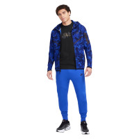 Nike Tech Fleece Camo Vest Sportswear Blue Dark Blue Black