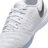 Nike Zaalvoetbalschoenen Lunargato II (IN) Wit Zilver
