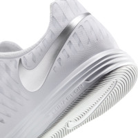 Nike Zaalvoetbalschoenen Lunargato II (IN) Wit Zilver