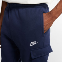 Nike Sportswear Fleece Club Cargobroek Donkerblauw Wit