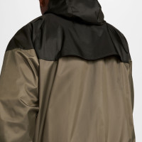 Nike Tech Sportswear Windrunner Trainingspak Woven Olijfgroen Zwart Wit