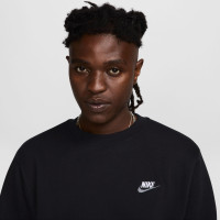 Nike Sportswear Club Fleece Crew Trainingspak Zwart Wit Zilver